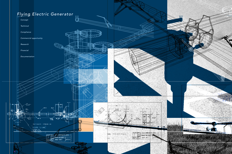 Flying Electric Generator research project interactive