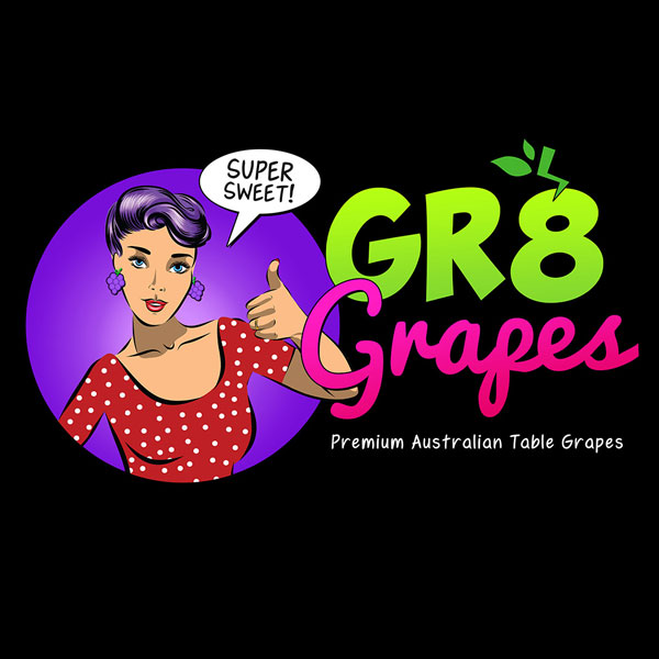 GR8 Grapes brand design