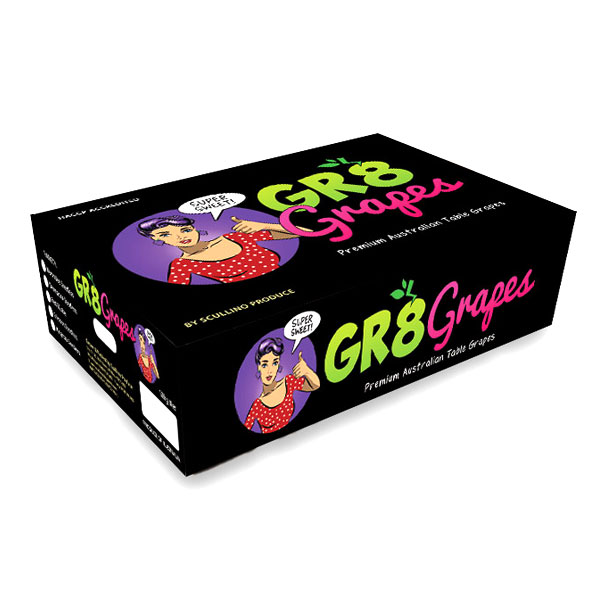 GR8 Grapes brand design